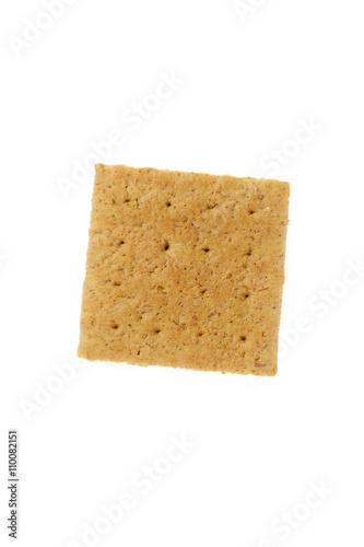 graham cracker isolated on white background photo