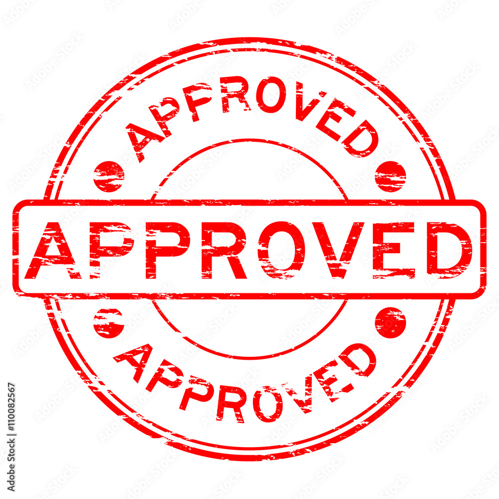 Grunged approve stamp Grunged approve stamp