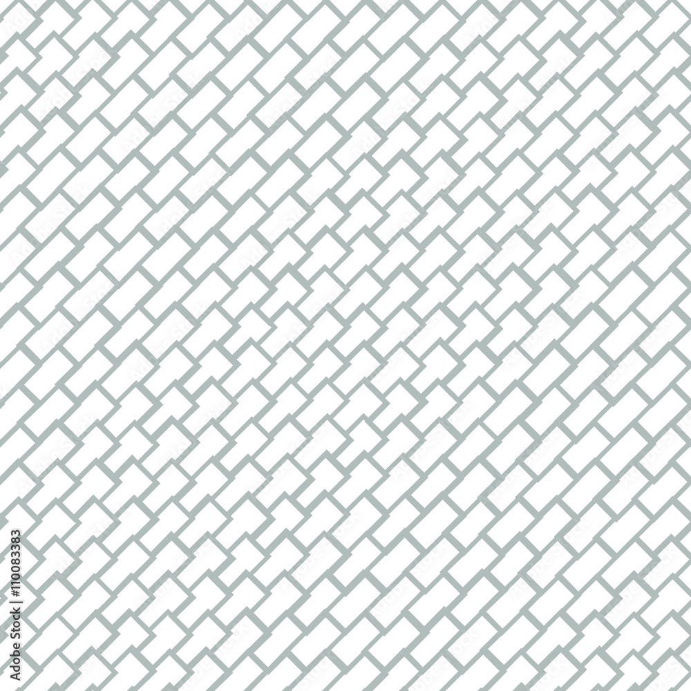 Fototapeta premium Geometric seamless pattern with brick texture