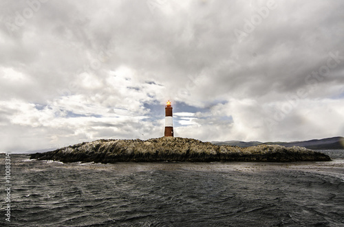 Les Eclavireurs Lighthouse, Beagle Channel, Tierra del Fuego, southern Argentina