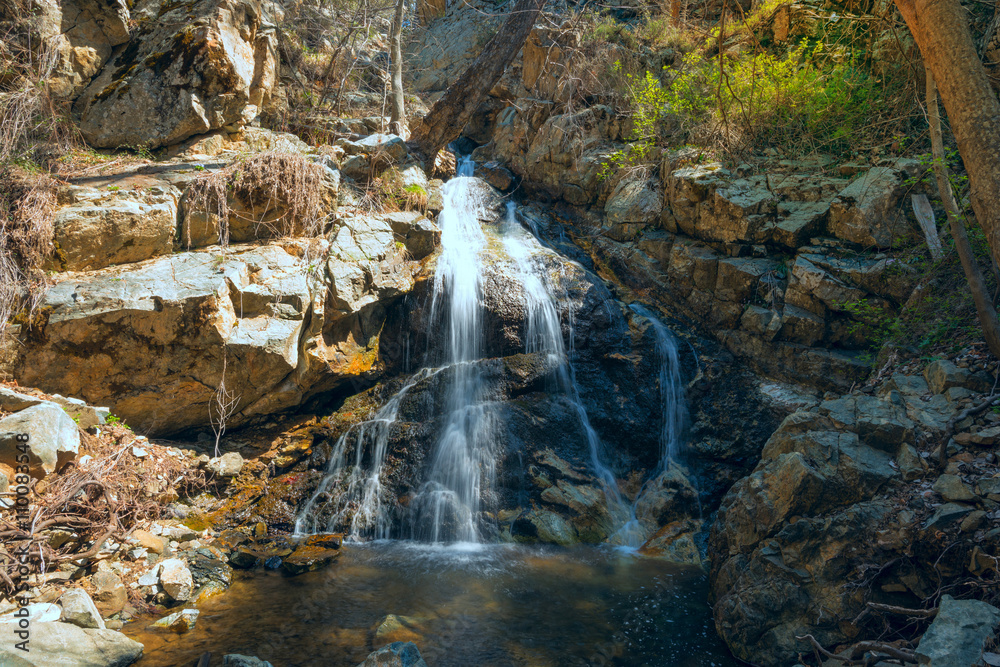 Fototapeta premium Small waterfall in the mountains