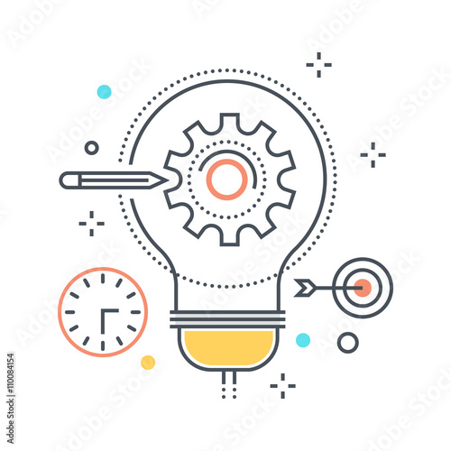Project development concept illustration