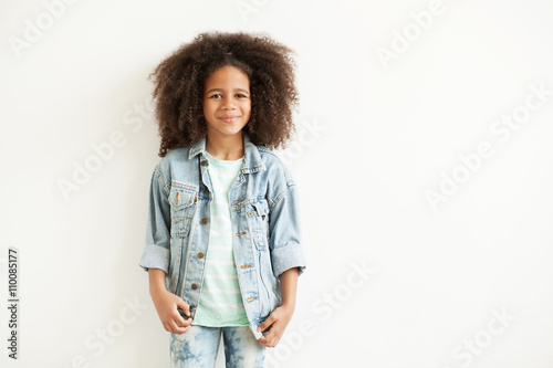Beautiful stylish little girl