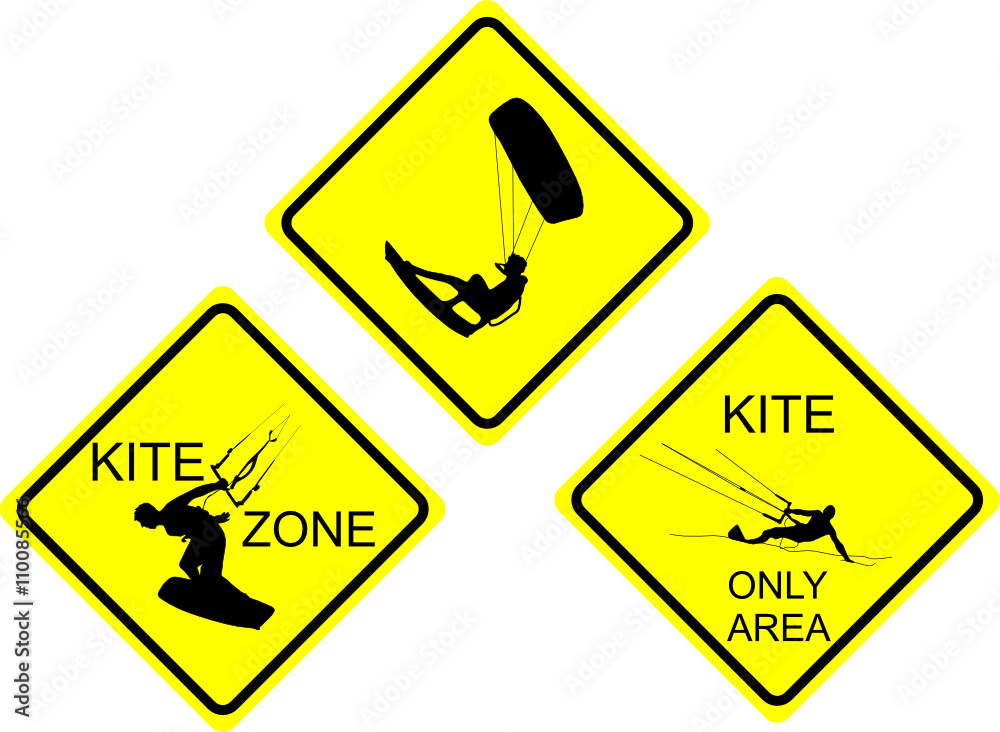 T-shirt vector kitesurfing signs T-shirt vector kitesurfing signs