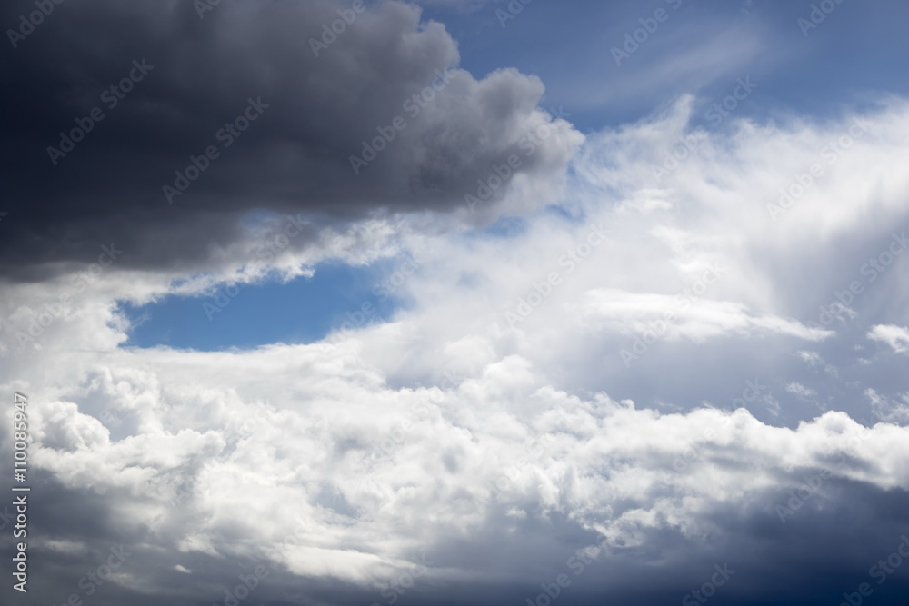 Obraz premium Dramatic sky, storm clouds, background