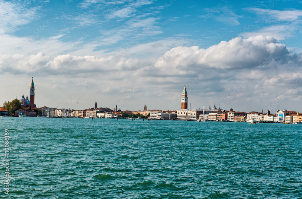 Skyline panoramic view of Venice, Italy