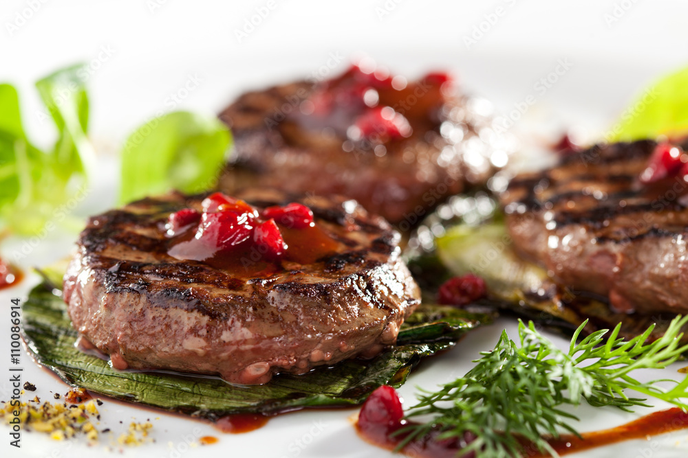 Grilled Meat Medallions