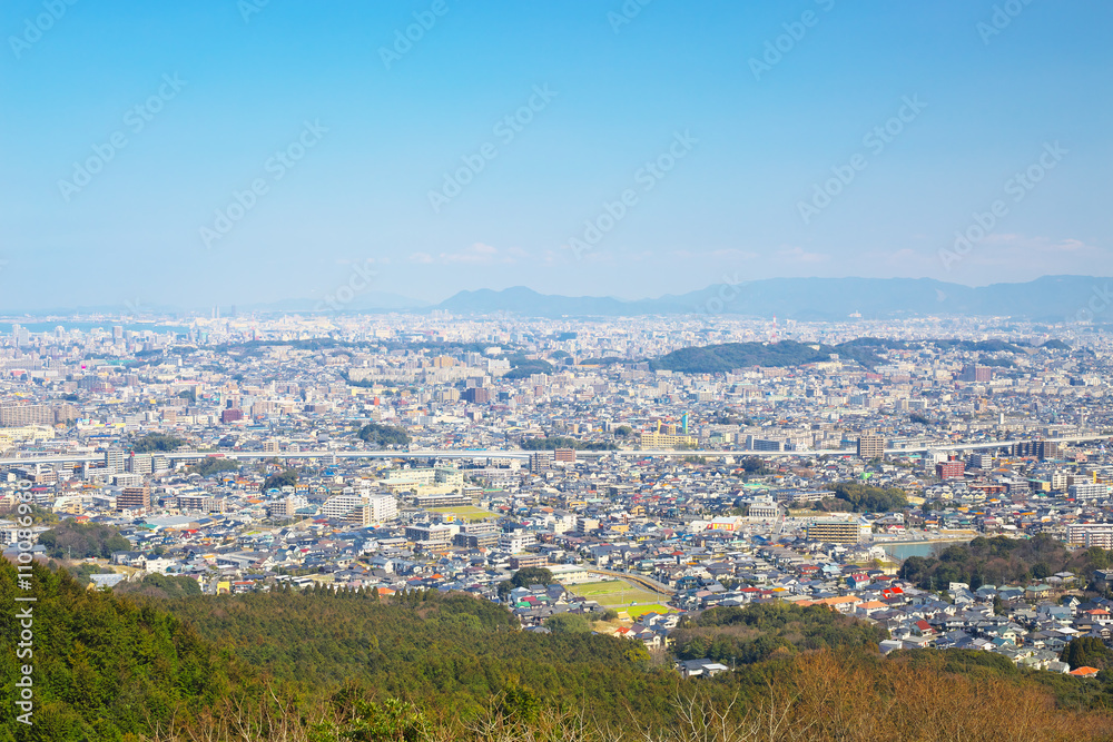 View of Fukuoka City from Aburayama