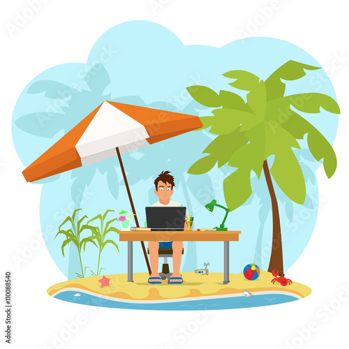 each man working on a laptop