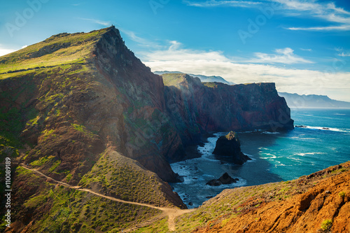 majestic view of the cliffs at Ponta de Sao Lourenco