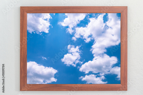 Antique golden frame isolated on white