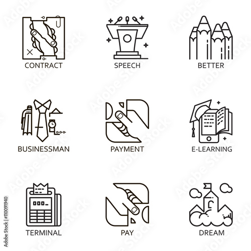  vector set icon business