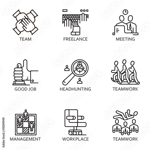  vector set icon business