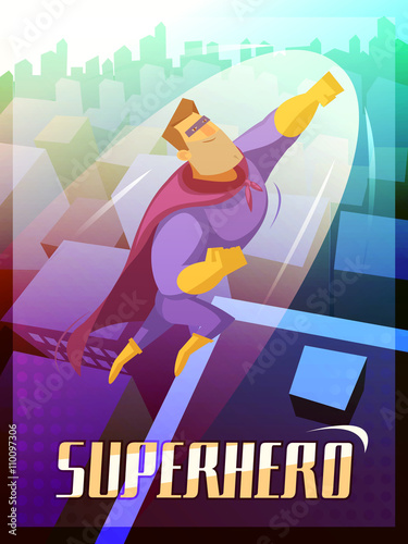 Superhero Poster Illustration 