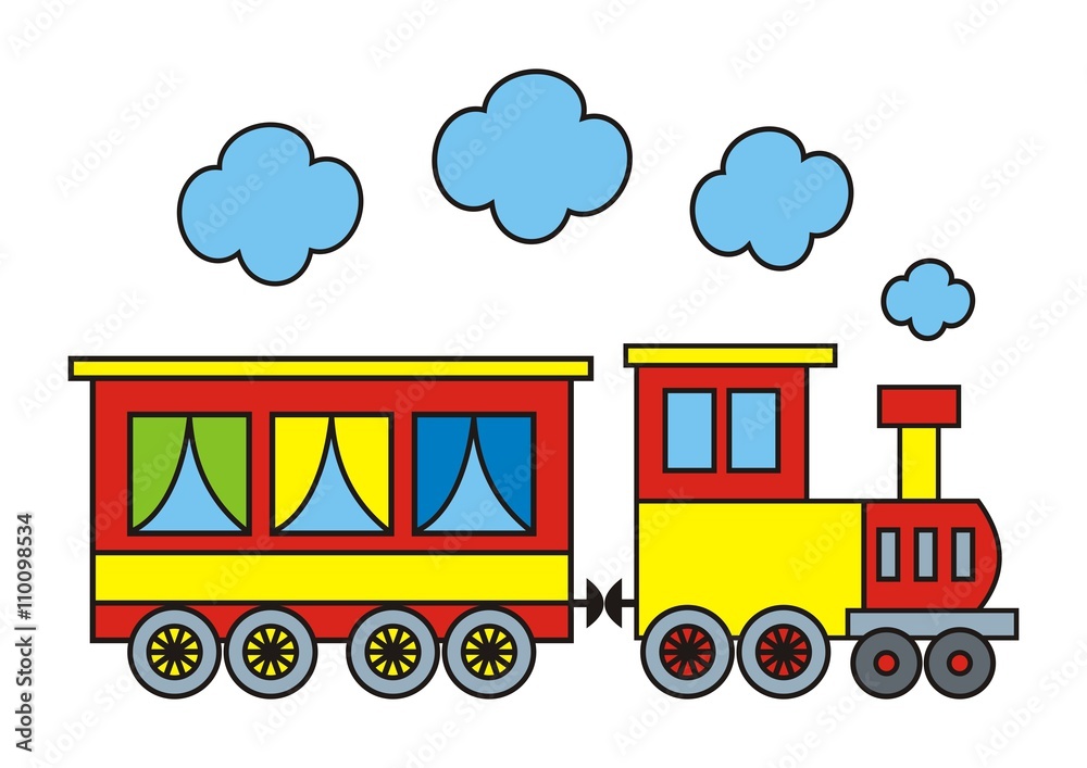 Fototapeta premium colorful train