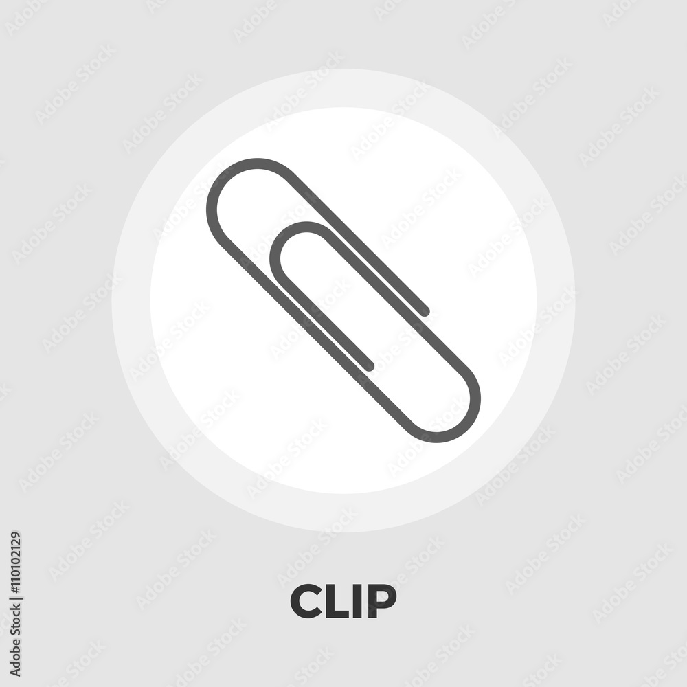 Clip flat icon Clip flat icon
