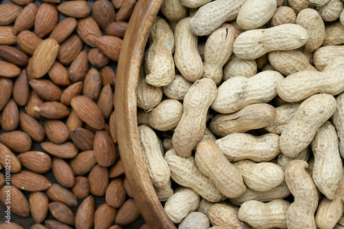 almonds and peanuts