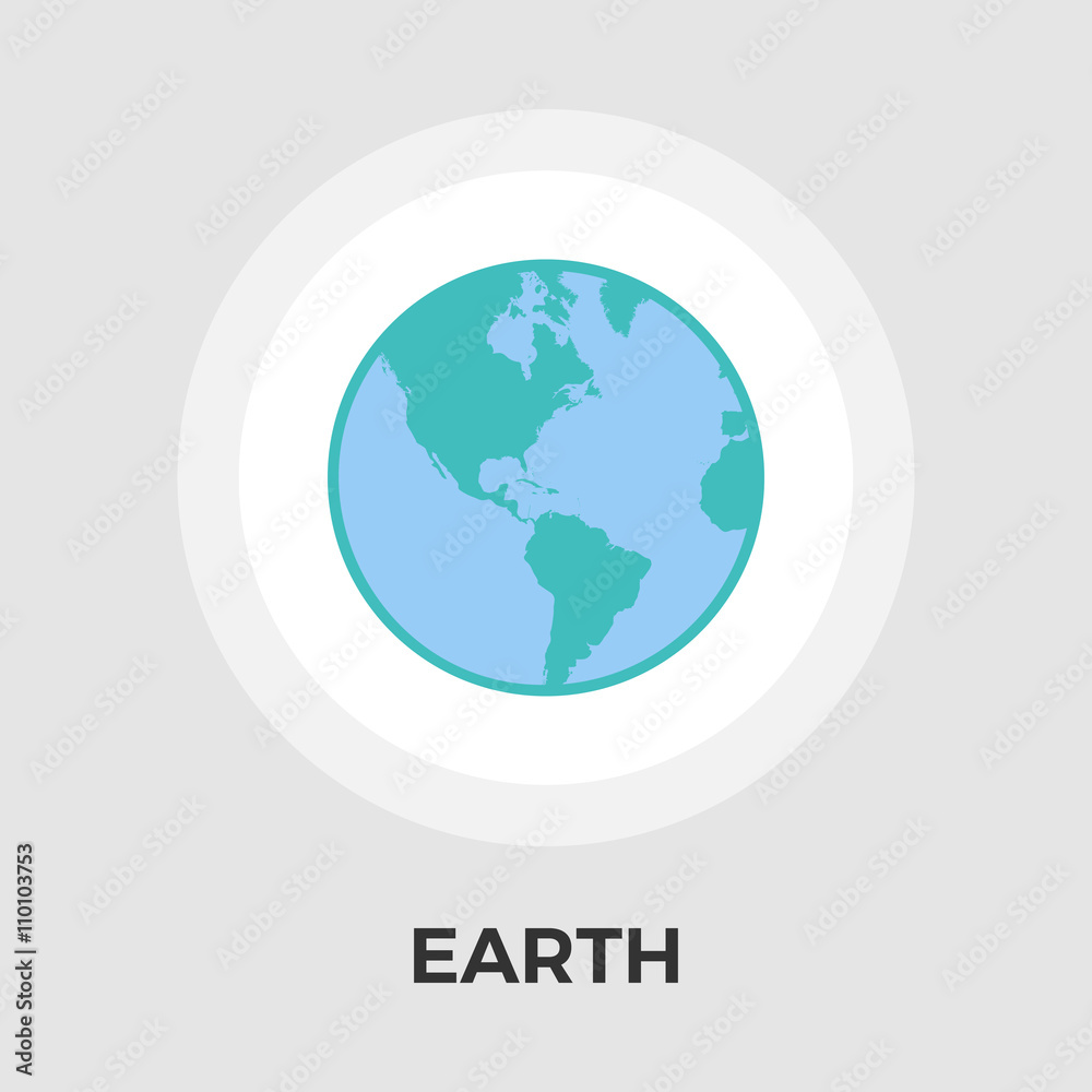 Earth flat icon