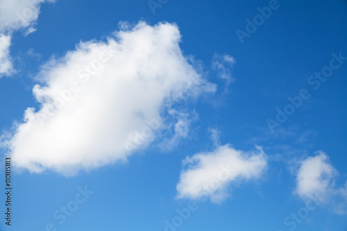 Blue sky and clouds  abstract nature background