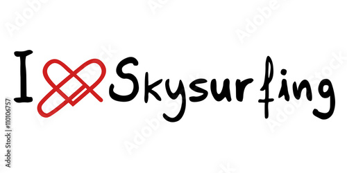 Skysurfing love icon