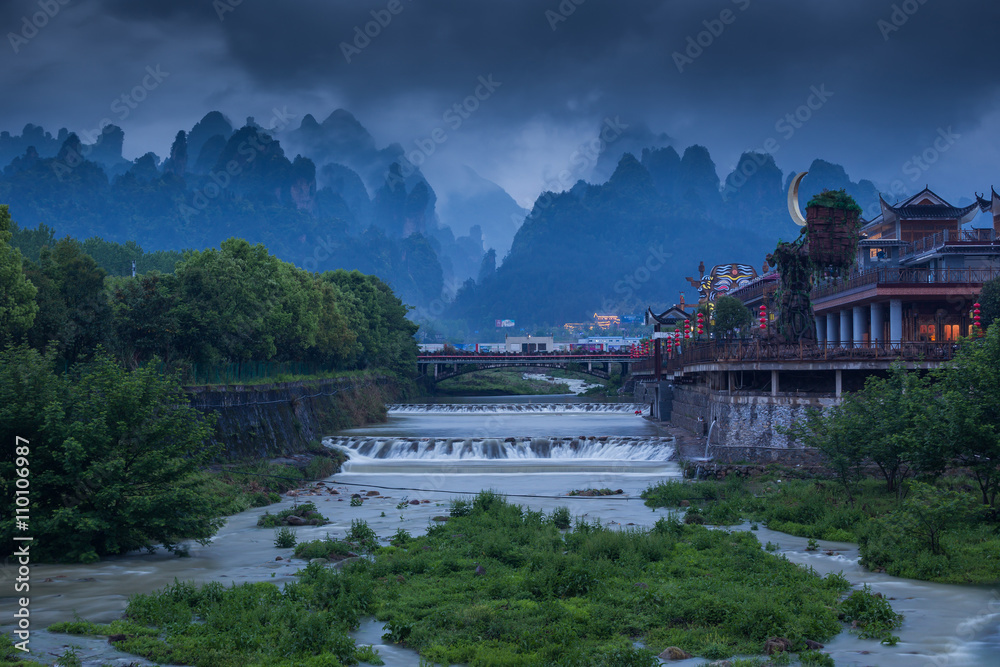 he river in  The province of Hunan China