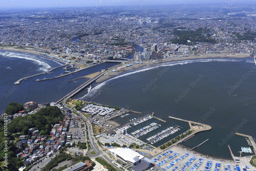 Naklejka premium 江ノ島ヨットハーバー/東京オリンピック会場