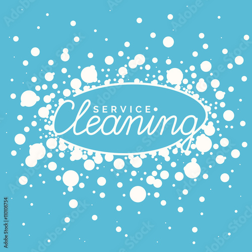 Conceptual poster cleaning service.