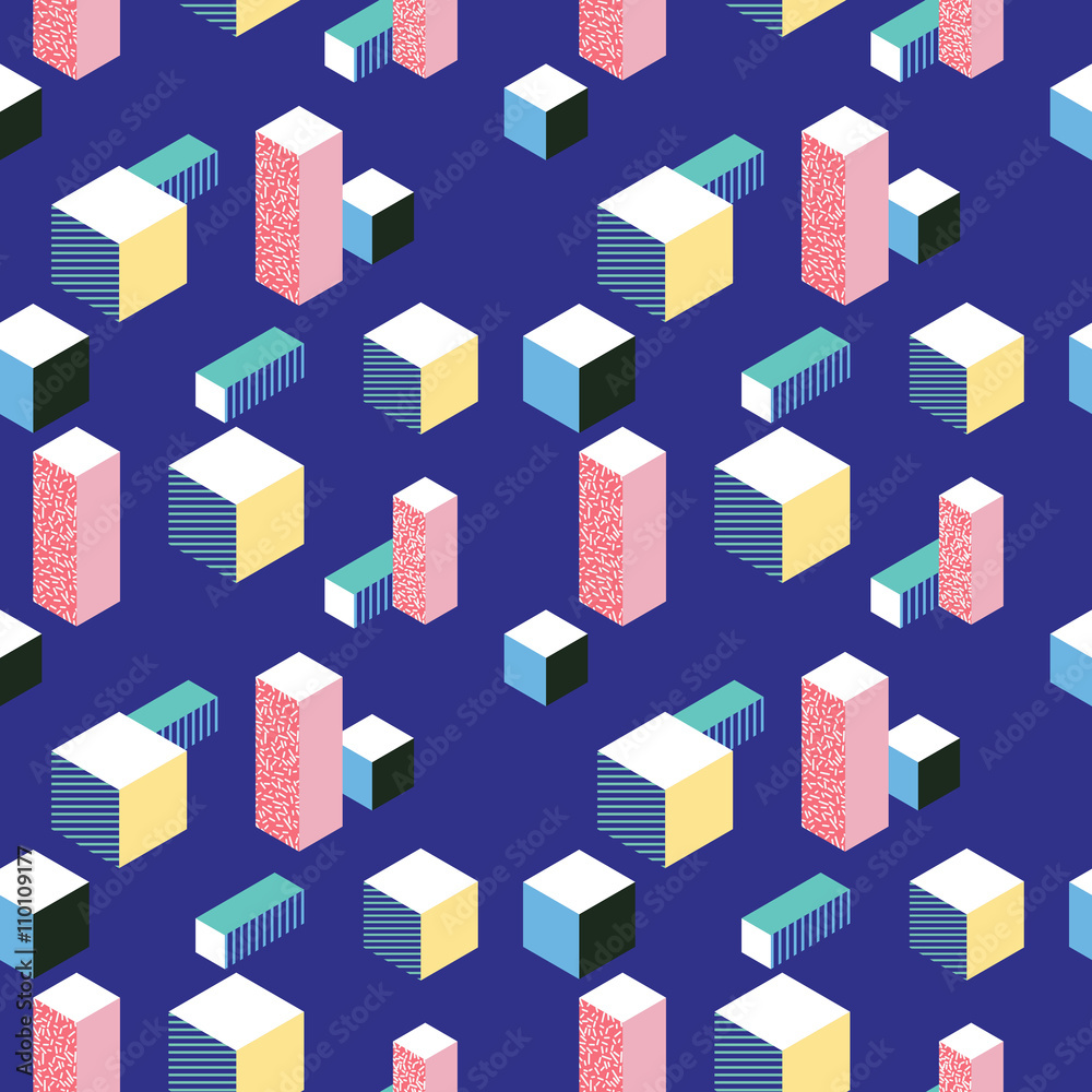 Postmodern 80s style seamless pattern Postmodern 80s style seamless pattern