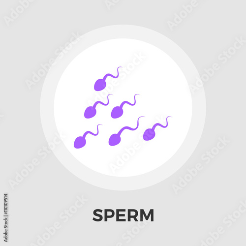 Sperm vector flat icon