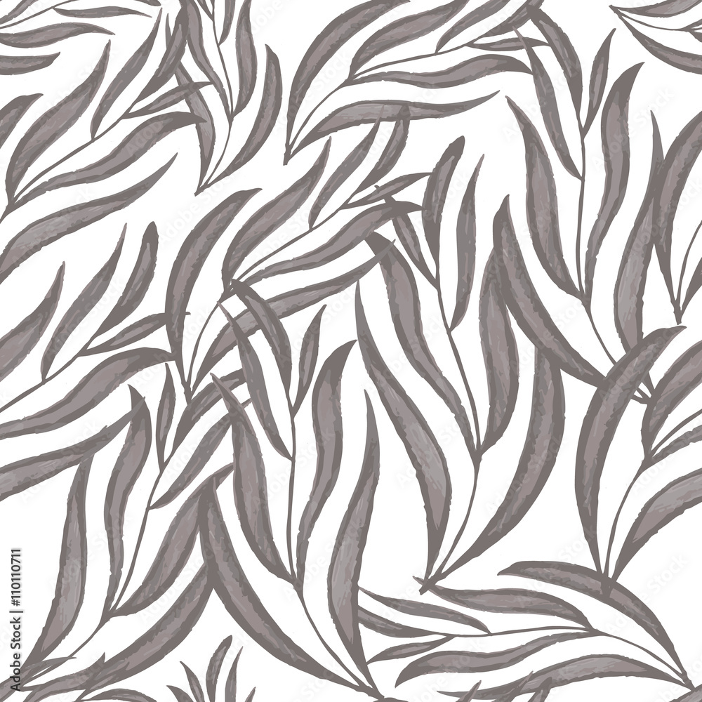 Obraz premium Seamless pattern with leaves