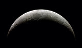 High detail Waxing Crescent Moon (15,4% illuminated) taken with SkyWatcher Mak127/1.500@3.000mm & Astrolumina alccd5l-IIc Camera. Mosaic of 14 frames.