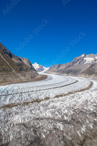 Close view of Aletsch glacier