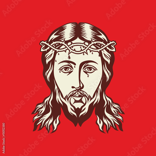 Face of Jesus Christ hand drawn