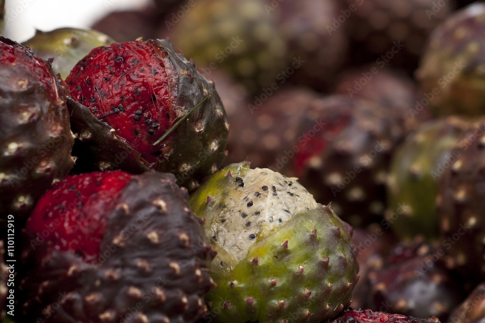 Pitayas feria de la pitaya en Guadalajara Jalisco México Stock Photo