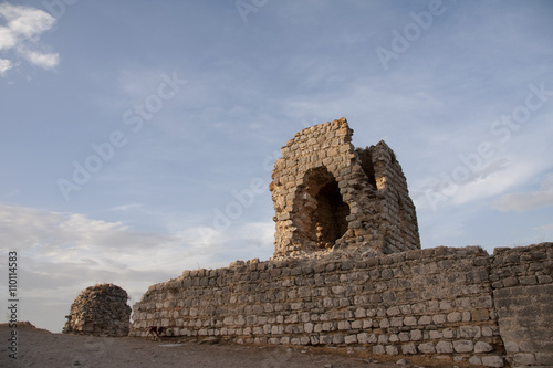 Restos de la antigua muralla del castillo de Teba en la provincia de Málaga, Andalucía photo
