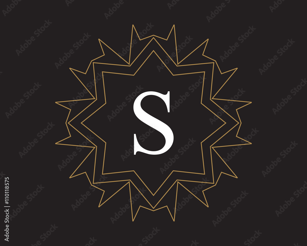 S  Monogram Vintage Classic Letter Logo for Luxury  Business