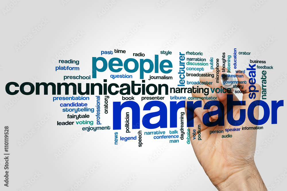 Narrator word cloud Narrator word cloud
