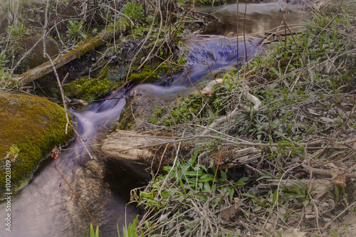 A spring view of a small brook in the Berkshire Mountains of Western Massachusetts.