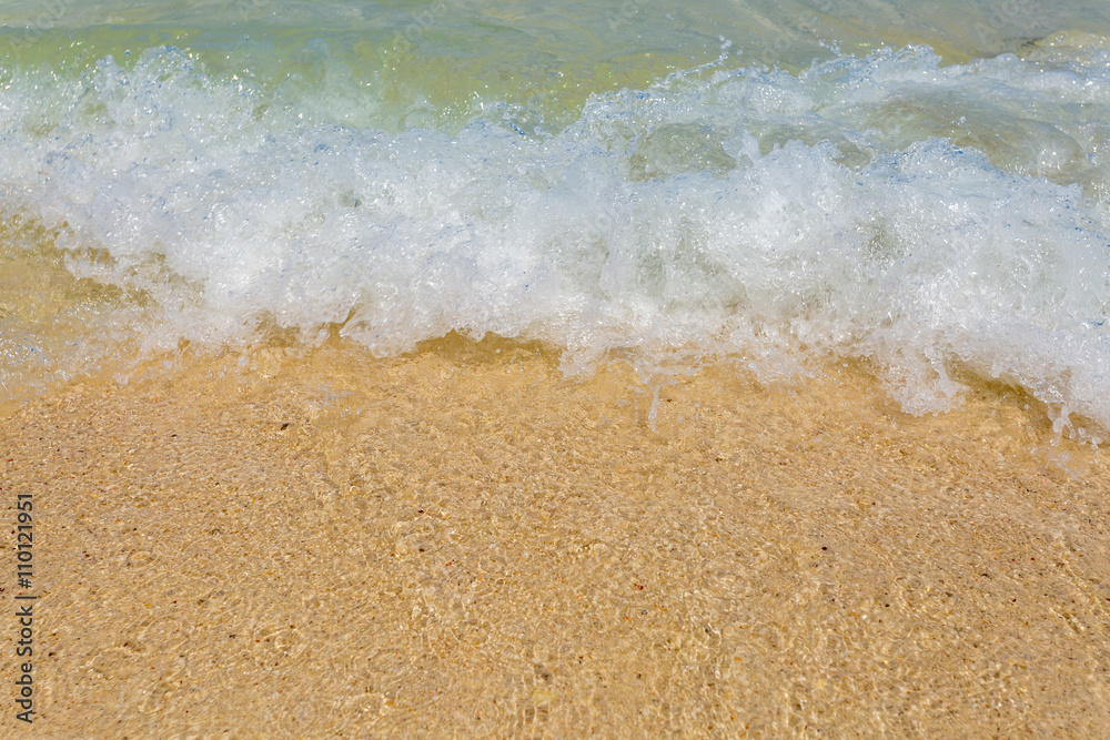 wave of the sea on sand beach wave of the sea on sand beach