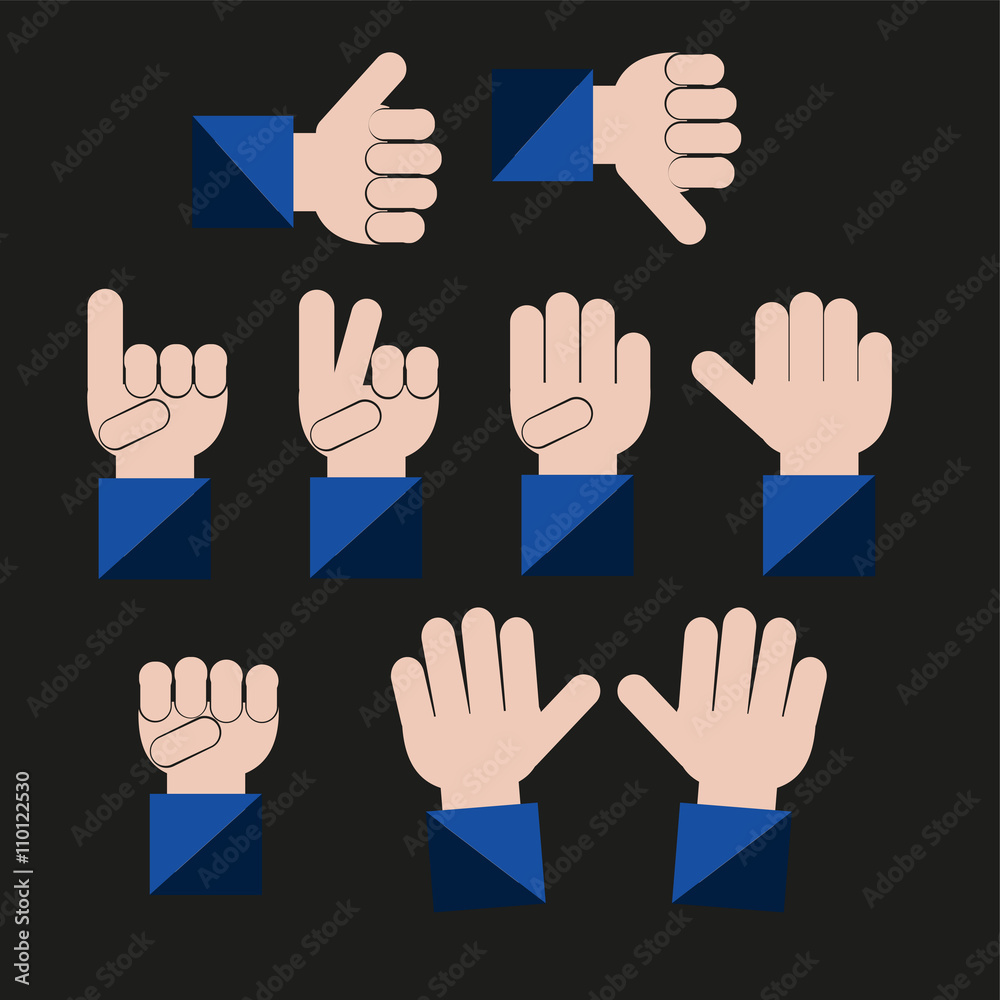hand gestures in color backdrop hand gestures in color backdrop