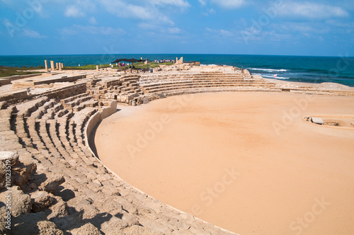 Entrance to the hippodrome at Caesarea Israel.