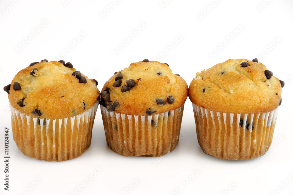 fresh muffins isolated on white background fresh muffins isolated on white background