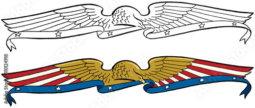 American eagle banner header