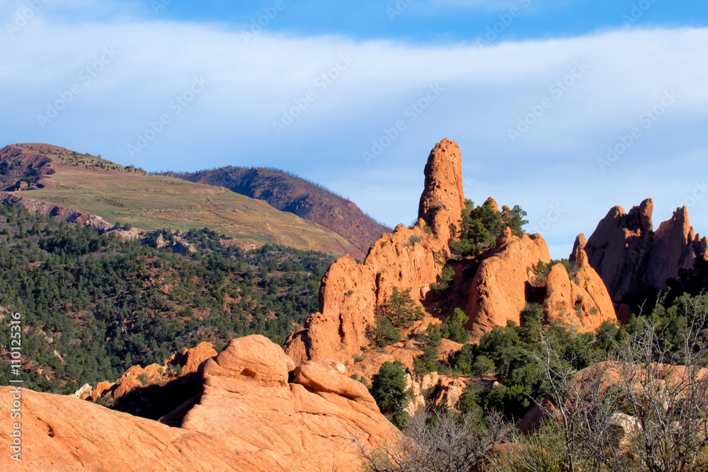Fototapeta premium Garden of the Gods on a Spring Day