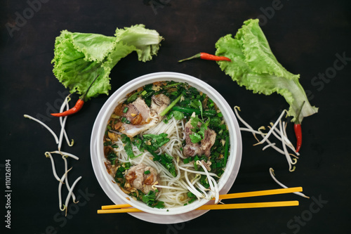 Traditional vietnamese street food