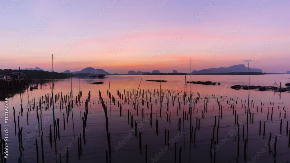 Sunrise landscape at the south of Thailand Sunrise landscape at the south of Thailand