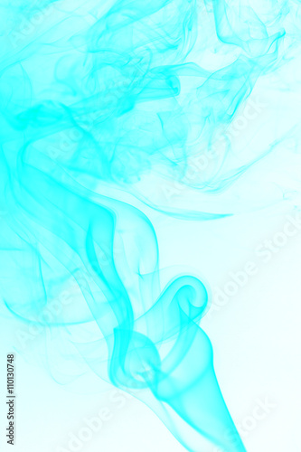 Abstract colored smoke from aromatic sticks.