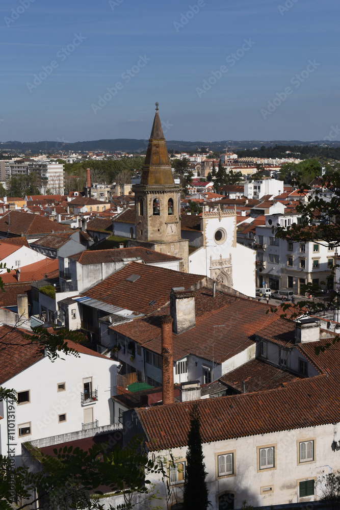 view of the town of Tomar, District of Santarém, Portugal