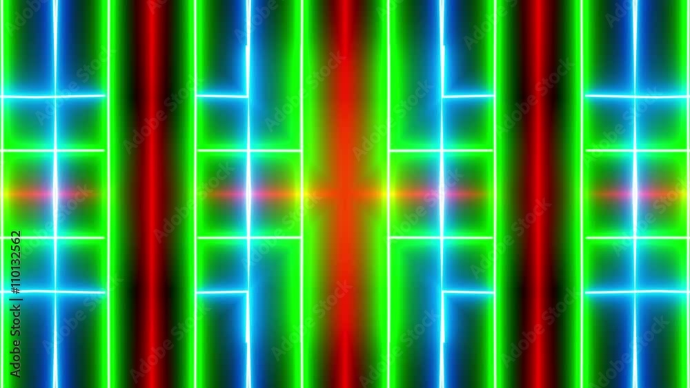 VJ glow kaleidoscope video background