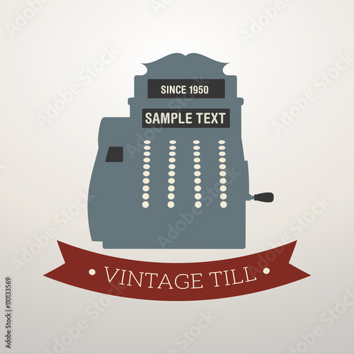 Vintage style design cash register